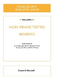 Enlarge image Cover: Social Security Legislation 2024/25 Volume I - Sweet & Maxwell