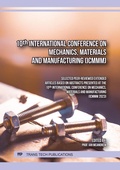 Cover: 10th International Conference on Mechanics, Materials and Manufacturing (ICMMM) - Trans Tech Publications Ltd