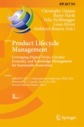 Cover: Product Lifecycle Management. Leveraging Digital Twins, Circular Economy, and Knowledge Management for Sustainable Innovation - Springer