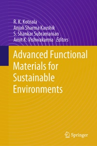 Enlarge image Cover: Advanced Functional Materials for Sustainable Environments - Springer
