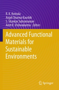 Enlarge image Cover: Advanced Functional Materials for Sustainable Environments - Springer