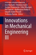Cover: Innovations in Mechanical Engineering III - Springer
