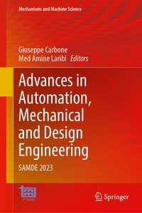Enlarge image Cover: Advances in Automation, Mechanical and Design Engineering - Springer