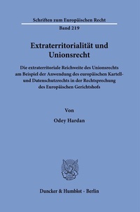 Abbildung von: Extraterritorialität und Unionsrecht - fibre
