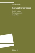 Cover: Antwortverh&auml;ltnisse - Universit&auml;tsverlag Winter