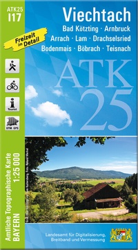 Abbildung von: ATK25-I17 Viechtach (Amtliche Topographische Karte 1:25000) - Landesamt für Digitalisierung, Breitband und Vermessung, Bayern