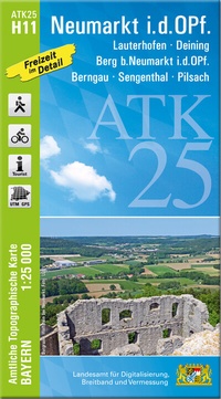 Abbildung von: ATK25-H11 Neumarkt i.d.OPf. (Amtliche Topographische Karte 1:25000) - Landesamt für Digitalisierung, Breitband und Vermessung, Bayern