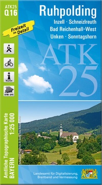 Abbildung von: ATK25-Q16 Ruhpolding (Amtliche Topographische Karte 1:25000) - Landesamt für Digitalisierung, Breitband und Vermessung, Bayern