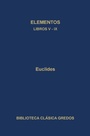 Cover: Elementos. Libros V-IX - Gredos