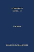 Cover: Elementos. Libros V-IX - Gredos