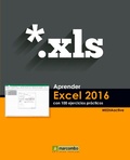 Cover: Aprender Excel 2016 con 100 ejercicios pr&aacute;cticos - Marcombo
