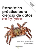 Cover: Estad&iacute;stica pr&aacute;ctica para ciencia de datos con R y Python - Marcombo