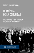 Cover: Metaf&iacute;sica de la comunidad - Editorial UFV