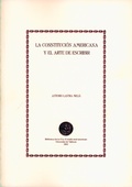 Cover: La Constituci&oacute;n americana y el arte de escribir - Publicacions de la Universitat de Val&egrave;ncia
