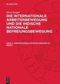Cover: Anf&auml;nge sozialistischen Denkens in Indien - De Gruyter