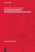 Cover: Wissensbasierte Programmkonstruktion I - De Gruyter