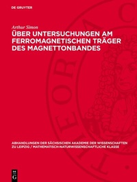 Abbildung von: Über Untersuchungen am ferromagnetischen Träger des Magnettonbandes - De Gruyter