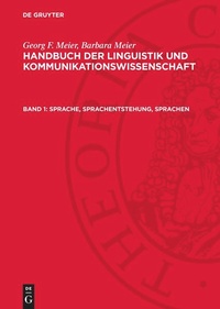 Enlarge image Cover: Sprache, Sprachentstehung, Sprachen - De Gruyter