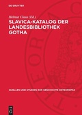 Cover: Slavica-Katalog der Landesbibliothek Gotha - De Gruyter
