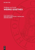 Cover: West-&ouml;stlicher Divan, 2. Noten und Abhandlungen - De Gruyter