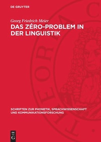 Enlarge image Cover: Das Zéro-Problem in der Linguistik - De Gruyter