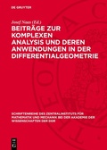 Bild: Beitr&auml;ge zur komplexen Analysis und deren Anwendungen in der Differentialgeometrie - De Gruyter