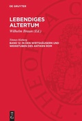Cover: In den Wirtsh&auml;usern und Weinstuben des antiken Rom - De Gruyter