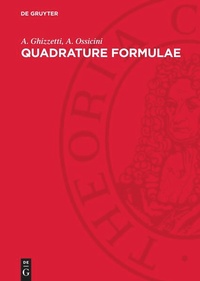 Enlarge image Cover: Quadrature Formulae - De Gruyter