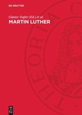 Cover: Martin Luther - De Gruyter
