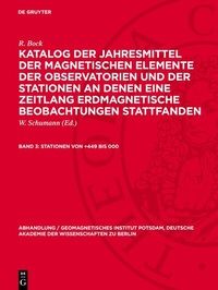 Abbildung von: Stationen von +449 bis 000 - De Gruyter