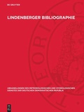 Cover: Lindenberger Bibliographie - De Gruyter