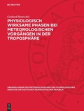 Cover: Physiologisch wirksame Phasen bei meteorologischen Vorg&auml;ngen in der Troposph&auml;re - De Gruyter