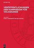 Cover: Ahnengrab und Rechtsstein - De Gruyter