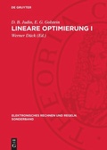 Cover: Lineare Optimierung I - De Gruyter