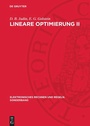 Cover: Lineare Optimierung II - De Gruyter