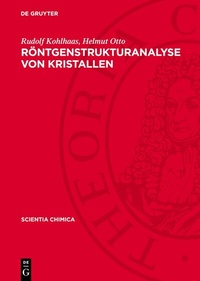 Abbildung von: Röntgenstrukturanalyse von Kristallen - De Gruyter