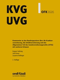 Abbildung von: KVG/UVG Kommentar - Orell Füssli Verlag