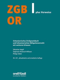 Abbildung von: ZGB/OR plus Verweise - Orell Füssli Verlag