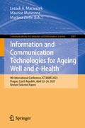 Cover: Information and Communication Technologies for Ageing Well and e-Health - Springer