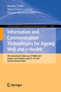 Cover: Information and Communication Technologies for Ageing Well and e-Health - Springer