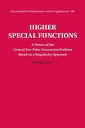 Cover: Higher Special Functions - Cambridge University Press