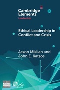 Cover: Ethical Leadership in Conflict and Crisis - Cambridge University Press