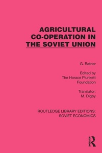 Abbildung von: Agricultural Co-operation in the Soviet Union - Routledge