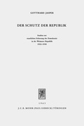 Abbildung von: Der Schutz der Republik - Mohr Siebeck