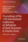 Cover: Proceedings of the 11th International Conference on Behaviour of Steel Structures in Seismic Areas - Springer