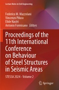 Cover: Proceedings of the 11th International Conference on Behaviour of Steel Structures in Seismic Areas - Springer