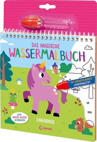 Abbildung von: Das magische Wassermalbuch - Einhörner - Loewe