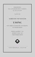 Cover: Albrecht von Haller: Usong - Hiersemann, A