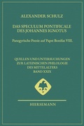 Cover: Das Speculum pontificale des Johannes Ignotus - Hiersemann, A