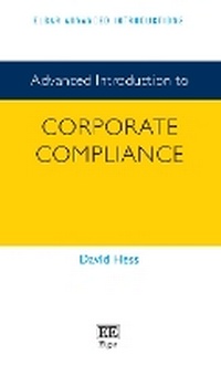 Abbildung von: Advanced Introduction to Corporate Compliance - Edward Elgar Publishing